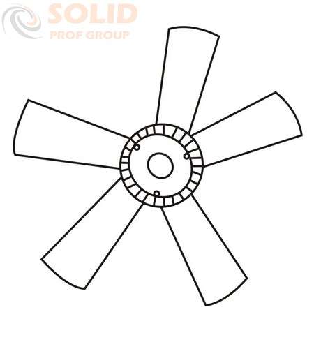 Крыльчатка вентилятора (лопасть) 5 лопастей WXQP 120061