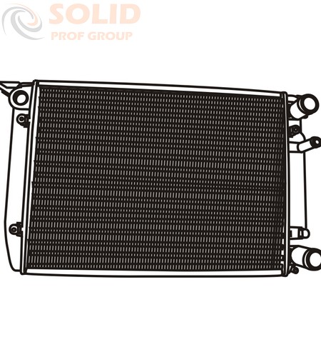 Радиатор охлаждения двигателя, АКПП, без кондиционера