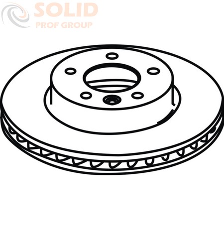 Тормозной диск передний вентилируемый