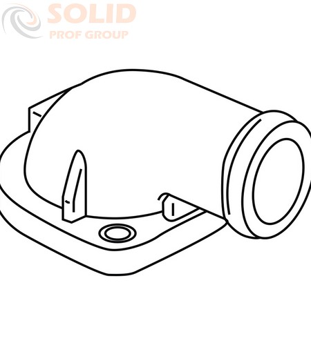 Патрубок термостата пластик
