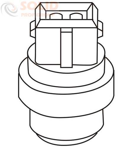 Датчик температуры ОЖ 2х конт черный