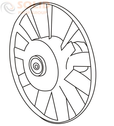 Вентилятор охлаждения радиатора (авто с кондиционером)