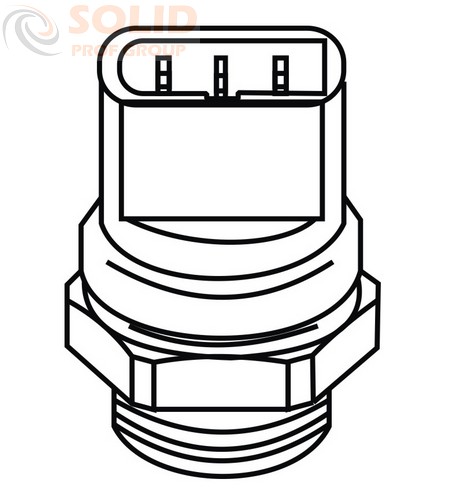 Датчик вентилятора 3-х контактный 70°C-78°C