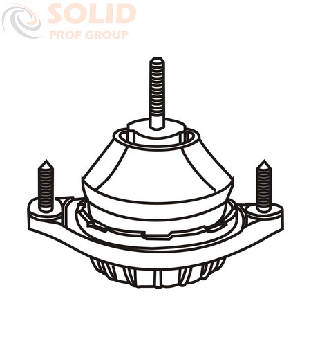 Подушка двигателя L передняя с болтом