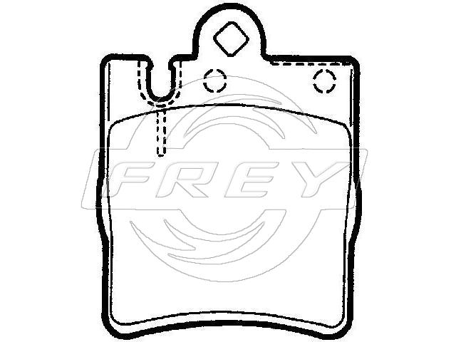 Тормозные колодки задние FREY 745500801