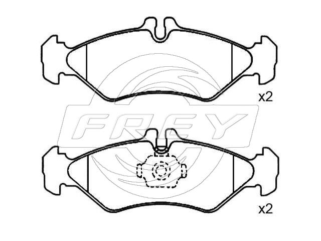 Тормозные колодки задние FREY 745502801