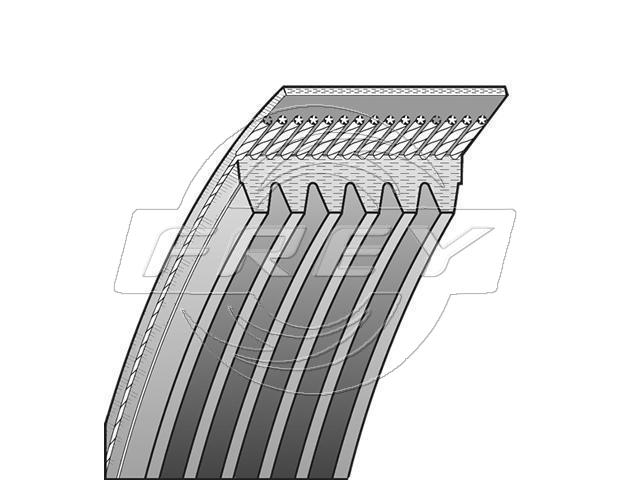 Ремень ручейковый 6PK1555 FREY 821604201