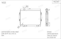 Радиатор охлаждения двигателя SRR OE RAD-00140